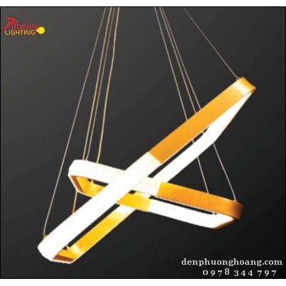 Đèn thả trần LED pha lê trang trí 3 chế độ sáng tuyệt đẹp