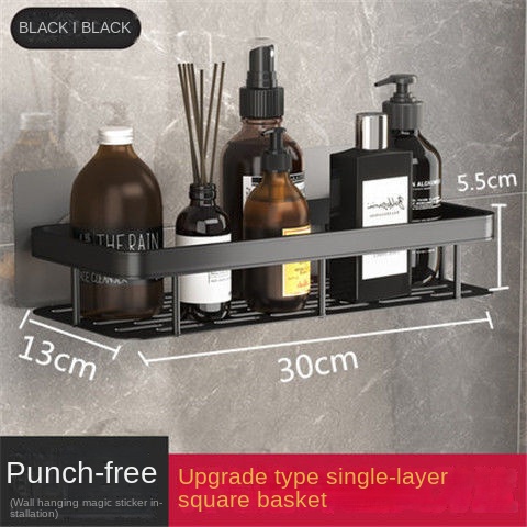 Giá Gắn Tường Không Đục Lỗ Đựng Đồ Dùng Nhà Tắm / Vệ Sinh