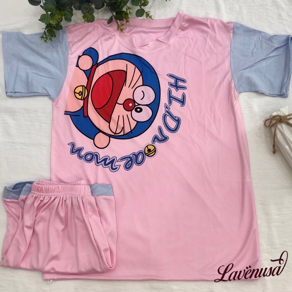 Bộ mặc nhà nữ cotton mùa hè freesize nhiều hình dễ thương LAVENUSA QA27