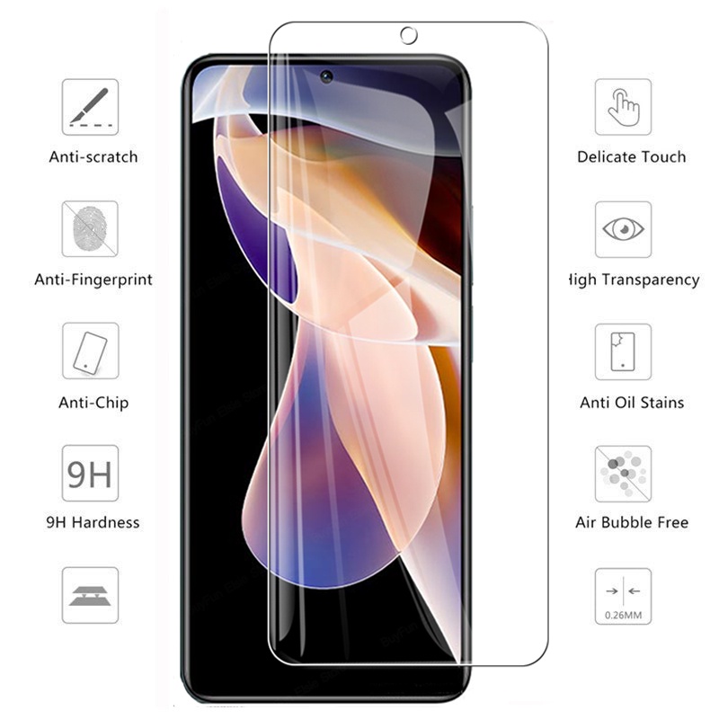 Kính cường lực bảo vệ màn hình và lens 4 trong 1 cho Xiaomi Redmi Note 11 Pro Redmi Note11 Note 11 Pro Plus 5G