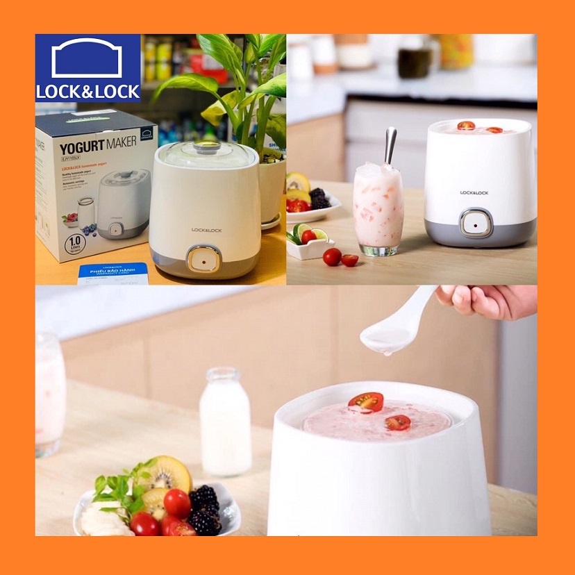 Máy làm sữa chua Lock &amp; Lock 1 lít EJY110SLV - máy ủ Yogurt tự động