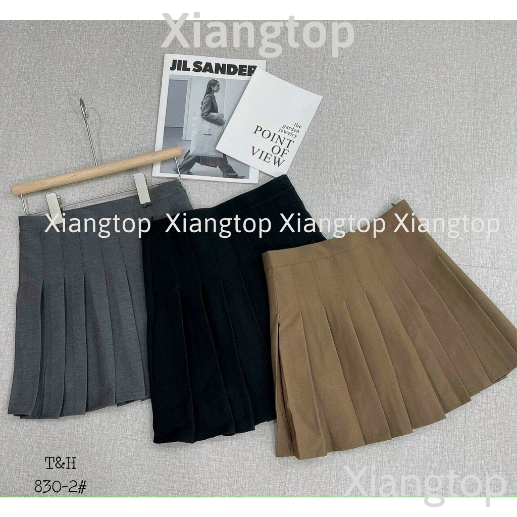Chân váy tenis màu Tây hot Chân váy xếp li dáng xoè kaca CV0001 aosomicongsothietke
