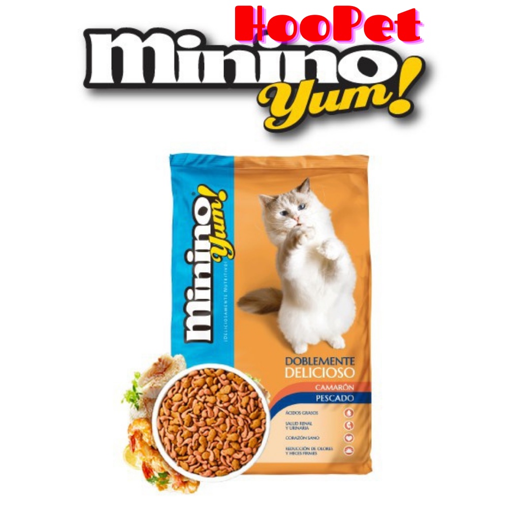 Thức Ăn Cho Mèo Hạt Minino Đủ Vị Gói 350gr- HooPet Shop