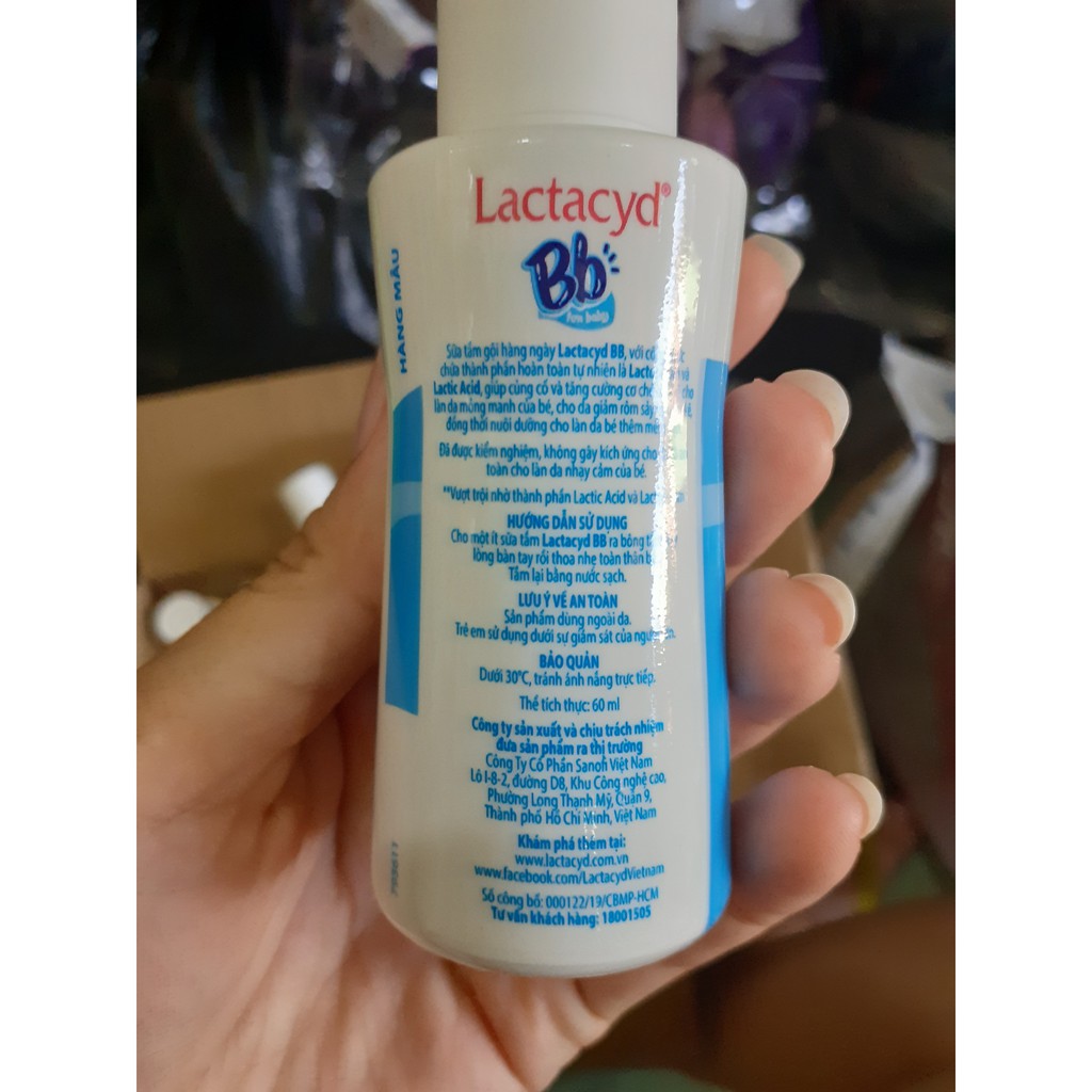 Sữa tăm gội cho bé Lactacyd 60ml