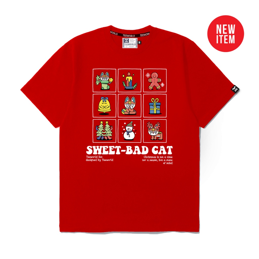 Áo thun Sweet Bad Cat T-shirt Nam Nữ Unisex | BigBuy360 - bigbuy360.vn