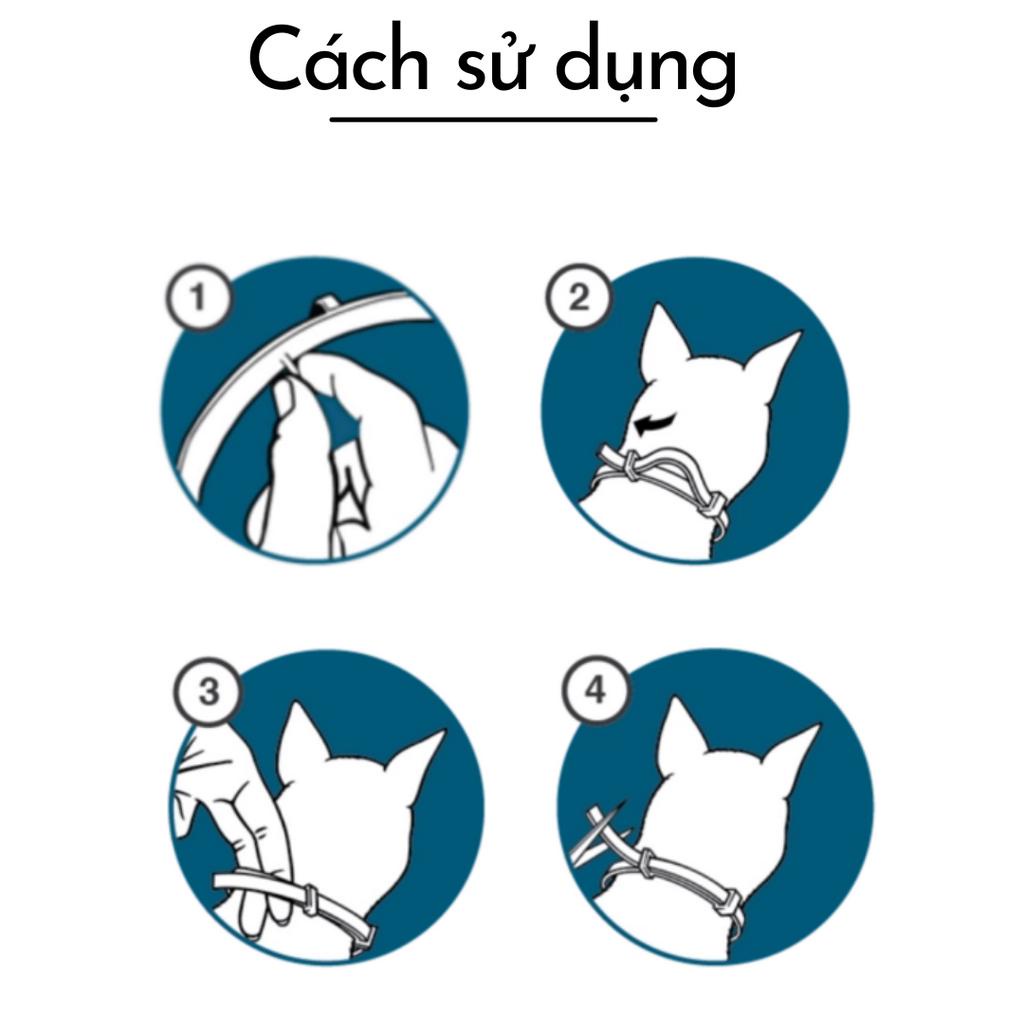 [HÀNG CHÂU ÂU] Vòng cổ chống ve rận chó mèo SCALIBOR, Hiệu quả 6 tháng, (Anti flea stick collar)