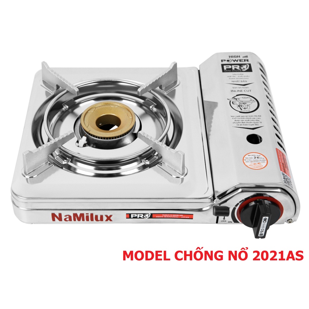 Bếp nướng không khói đă năng Namilux GS2621PF (2 chức năng nấu + nướng) tặng 1 gói khăn ướt sky