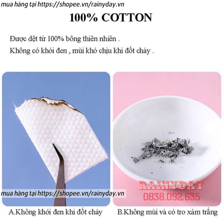 Khăn lau mặt khô Animerry dùng 1 lần, khăn tẩy trang lau khô ướt đa năng giấy cuộn cotton