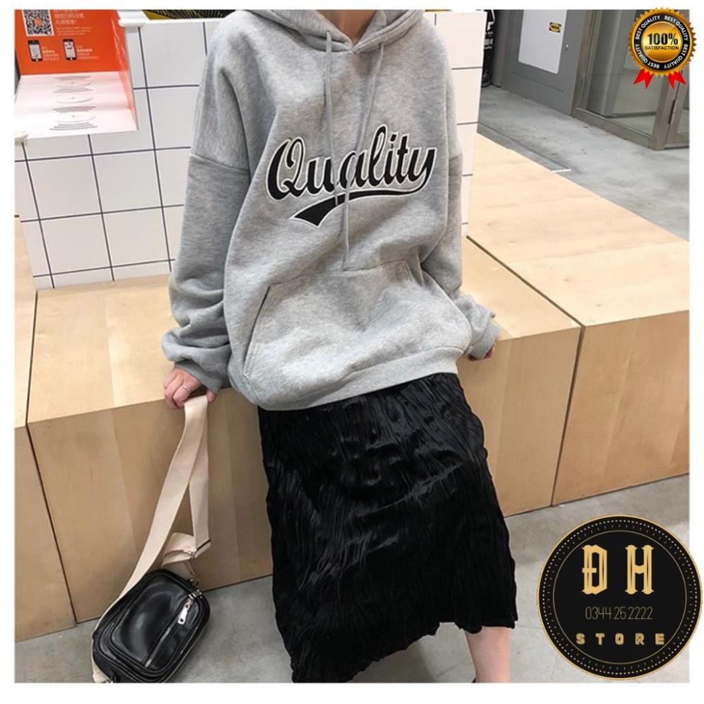 (Mẫu Mới 2021) Áo Hoodie Chữ Quality Có Mũ Nam Nữ Chất Nỉ Bông Dày Dặn Form Rộng Unisex- Áo Nỉ Nam Nữ Ulzzang Hoạ Tiết . | BigBuy360 - bigbuy360.vn