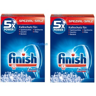 Muối rửa chén ly Finish loại 2,4kg dùng làm mền nước cứng