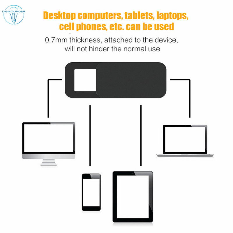 Tấm che webcam dạng trượt bằng nhựa bảo vệ riêng tư dành cho laptop máy tính để bàn m