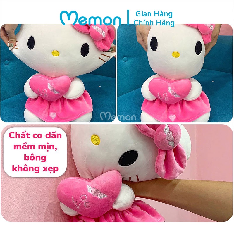 Gấu Bông Mèo Kitty Thiên Thần Cao Cấp Memon