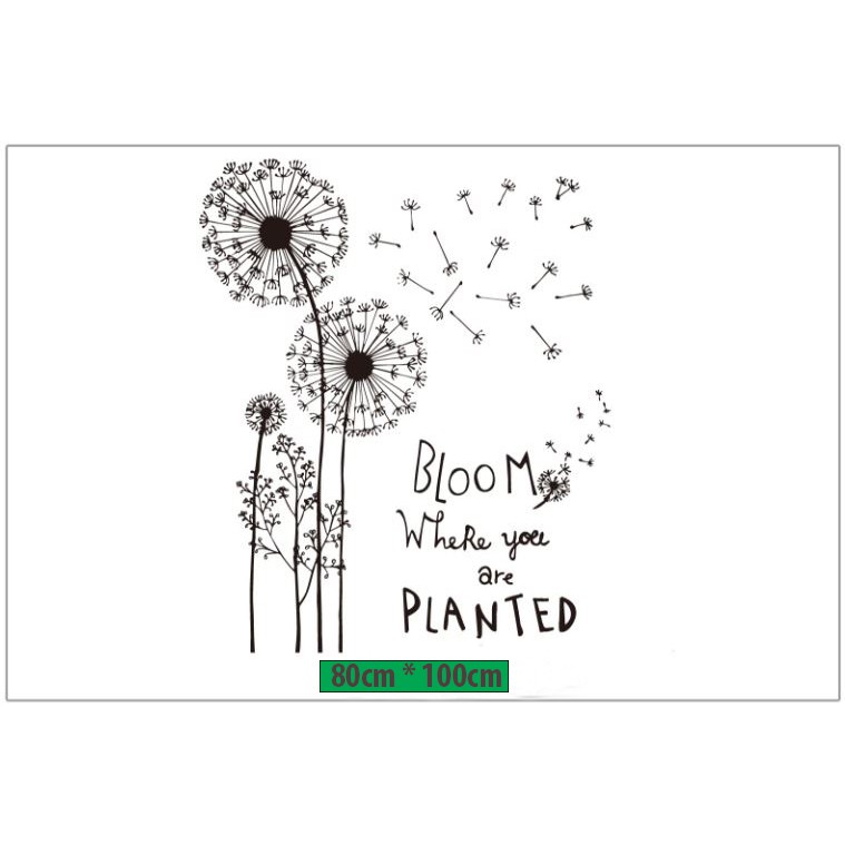 Decal dán tường - Giấy dán tường Bồ Công Anh trong gió JM8390 | BigBuy360 - bigbuy360.vn