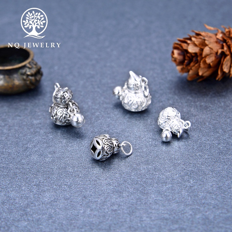 Charm bạc hồ lô treo - NQ Jewelry