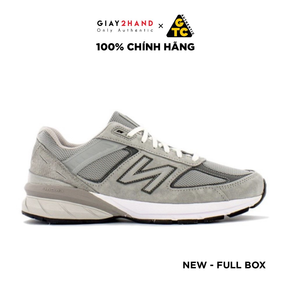 (AUTHENTIC 100%) Giày Sneaker Thể Thao Auth New Balance 990v5 M990GL5 – Grey Chính Hãng 100%