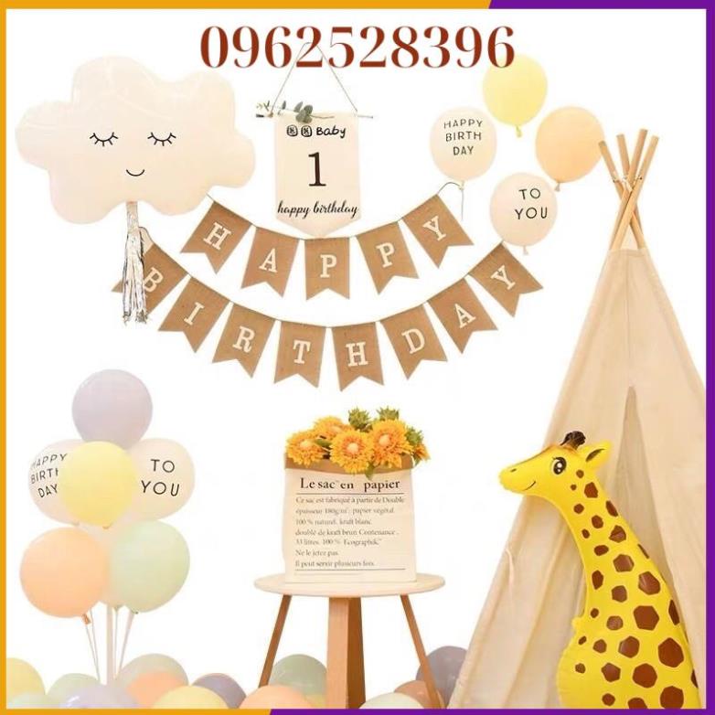 SET Bóng Trang Trí Sinh Nhật Phong Cách Hàn Quốc Cực Chất [ Tặng Quà]