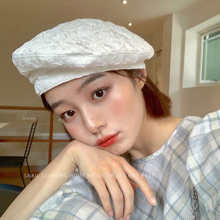 (Hàng Cao Cấp-Hàng Có Sẵn) Mũ Beret Màu Trơn Thời Trang Xu Hướng Nhật Bản Dễ Phối Đồ Thời Trang Nữ