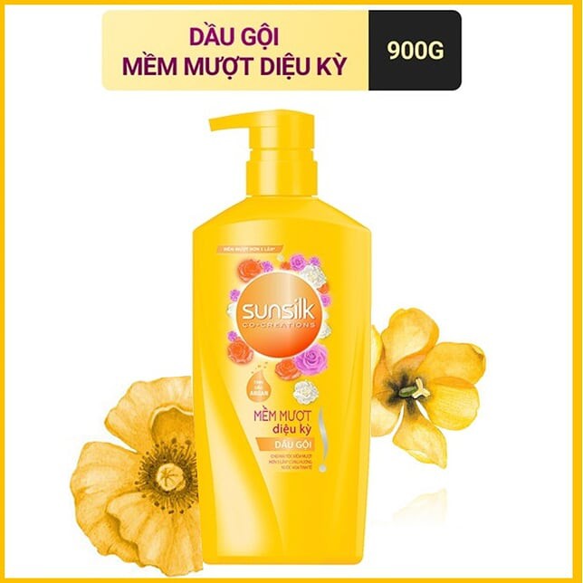 Dầu gội Sunsilk Mềm mượt diệu kỳ (Vàng) 900g