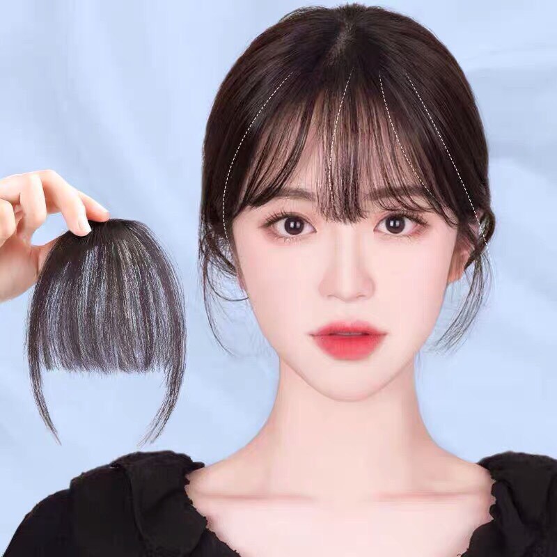 TG9-Tóc Mái Giả Làm Từ Tóc Thật Kiểu Mái Thưa Hàn Quốc [ Love Hairs ] Tóc Giả Phù Hợp Mọi Lứa Tuổi - Mã TG9