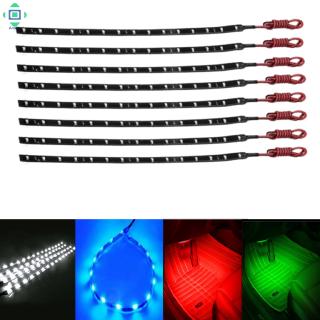 Bộ 8 dây đèn LED dẻo 3258 SMD chống nước dùng điện 12V dài 30cm dành cho mô-tô và ô tô