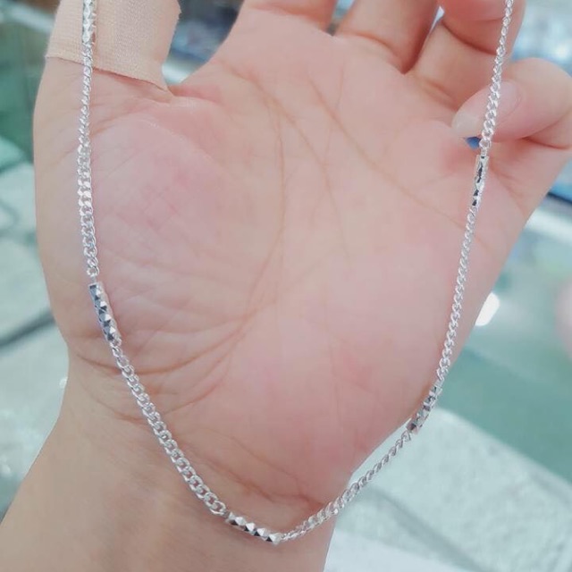 Dây chuyền bạc cho bé và nữ đều đc