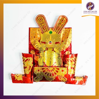 Bộ quần áo cúng lễ quan thần linh kèm hài và mũ - vm66