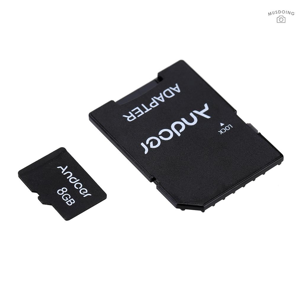 Thẻ Nhớ Tf Andoer 8gb Class 10 + Bộ Chuyển Đổi Thẻ Tf Cho Máy Ảnh / Điện Thoại / Máy Tính | BigBuy360 - bigbuy360.vn