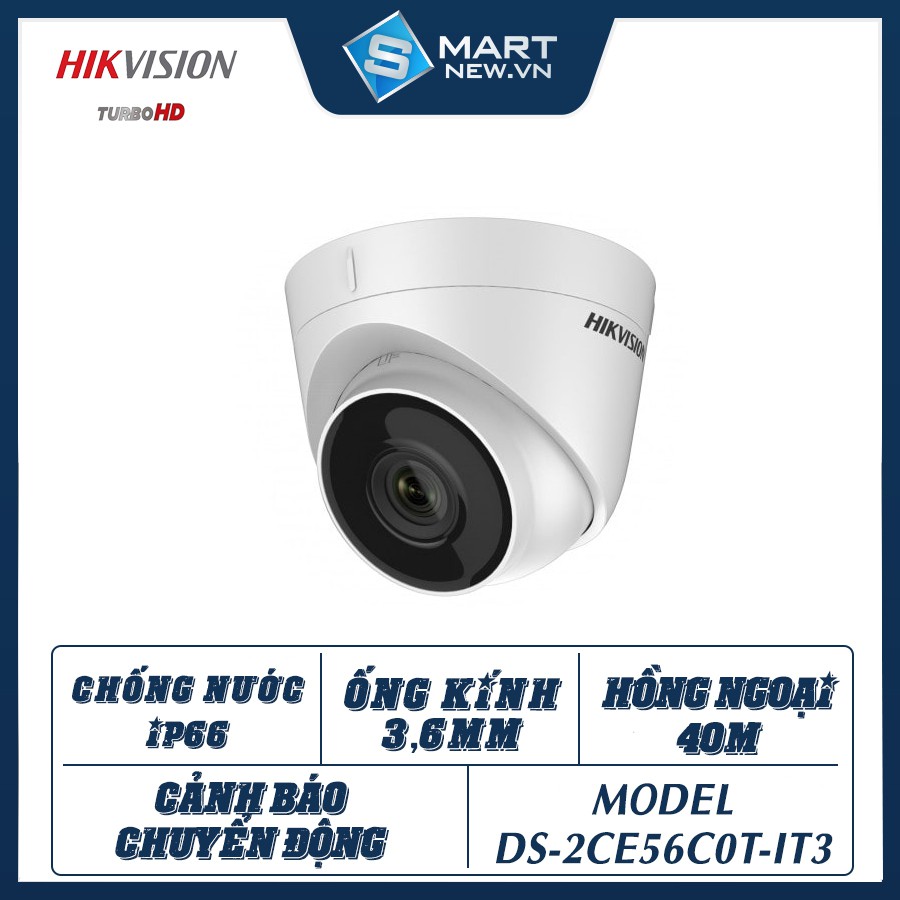 Camera giám sát trong nhà Hikvision DS-2CE56C0T - IT3 - HD720P- 1.0MP