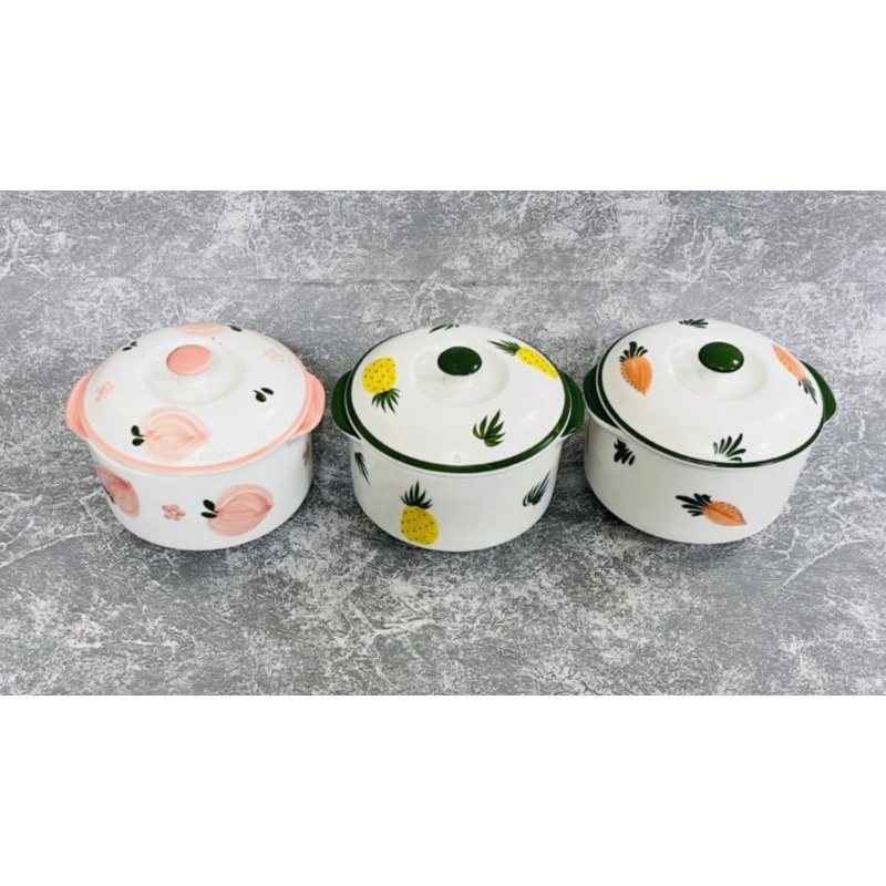 Thố chưng yến 500ml Bát Tràng