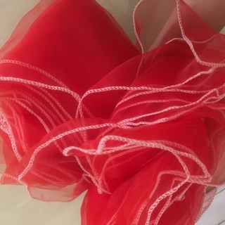 Khăn voan cho bé ( Đỏ và trắng)