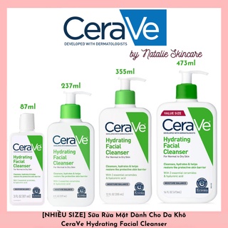 [ĐỦ SIZE] Sữa Rửa Mặt Dành Cho Da Khô CeraVe Hydrating Facial Cleanser