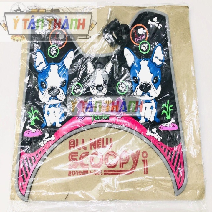 Thảm Lót Chân Xe Scoopy Hình Chó Terrier MS1029