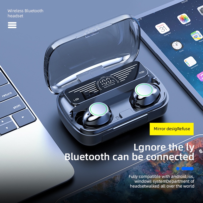 Mới Tai Nghe Bluetooth 5.3 TWS Không Dây BQ10 M10 Chống Thấm Nước Kèm Mic