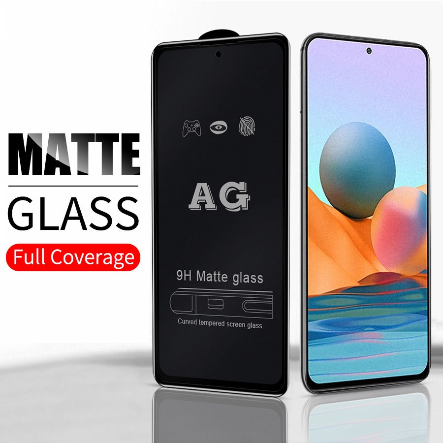 Kính Cường Lực Chống Bám Vân Tay Cho Xiaomi Mi 10t Pro Redmi Note 7 8 9 10 Pro Max 9t 9s 9a 9c Lite K40 Pro Poco M3 F3 X3 F2 Pro Nfc F1