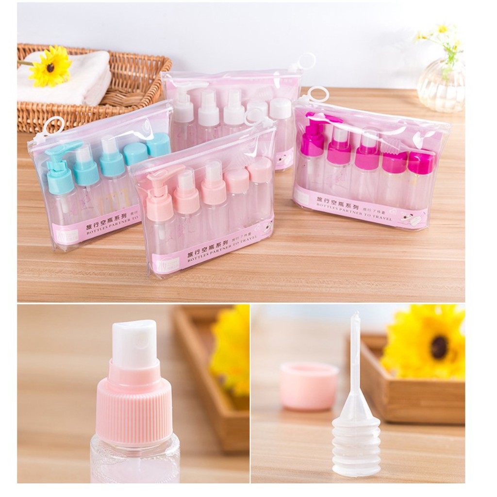 Bộ Chiết Mỹ Phẩm Du Lịch 5 Món