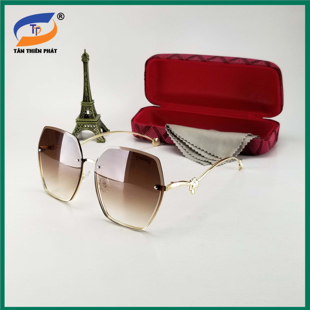 Kính mắt thời trang chống UV TẶNG hộp đựng khăn lau kính Bảo hành 12 tháng