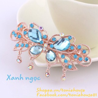 Kẹp tóc sau đính pha lê cao cấp cho nữ