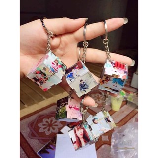 Combo 3 Móc Khóa Hình Lập Phương - In hình, ghi chữ theo yêu cầu