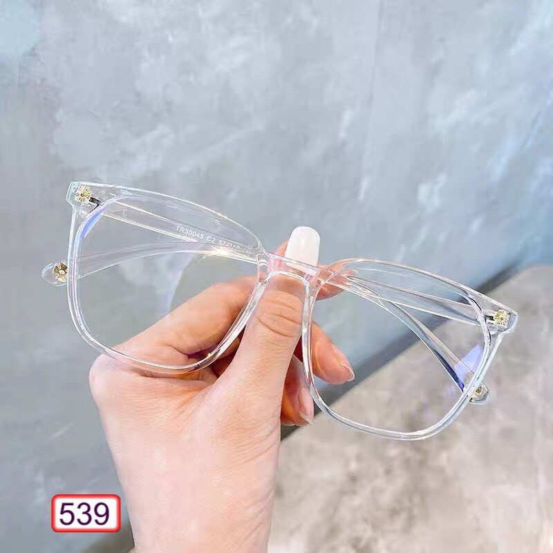 Kính Form vuông Nam Nữ 539 Chất liệu nhựa hàn quốc kiểu dáng hot trend