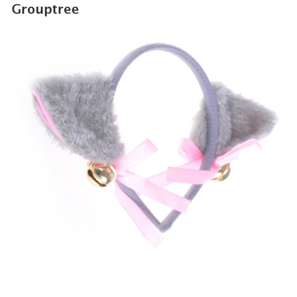 Cài tóc tai mèo gắn chuông hóa trang nhân vật anime dễ thương