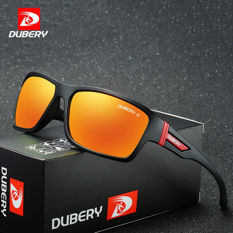 DUBERY New Rectangle Polarized Sunglasses Men's Driving Sun Glasses For Men Design Goggle Eyewear Accessories shades