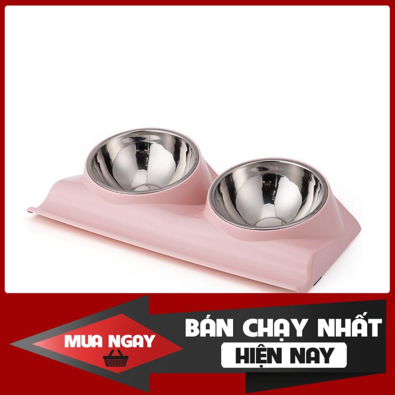 [❌GIÁ SỈ❌] Bát Ăn Đôi Nghiêng 15 Độ Dành Cho Chó Mèo - Mã BABS110 0 ❤️