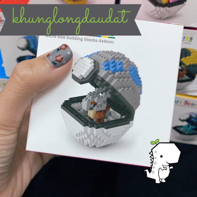 [Có Sẵn] Mini Block - Mô Hình Lắp Ghép - Lego Mini Bóng Pokemon Size Vừa
