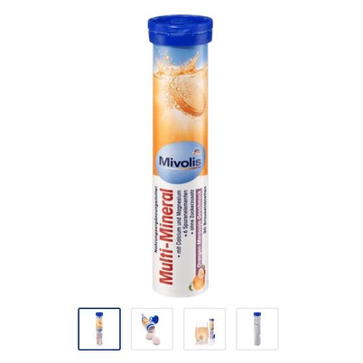 Viên Sủi Vtamin & Khoáng Chất Mivolis Đức - Hỗ trợ tăng cường hệ miễn dịch. Tuýp 20 Viên