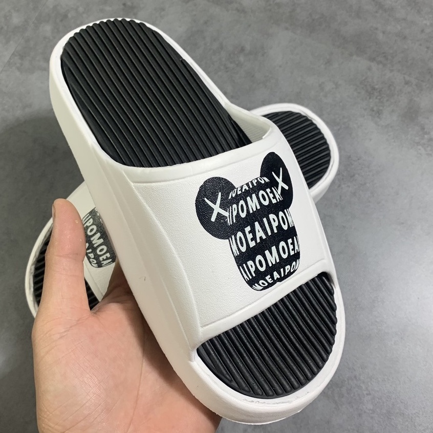 Dép bánh mì độn đế nam nữ 2022 - Dép unisex quai ngang cute