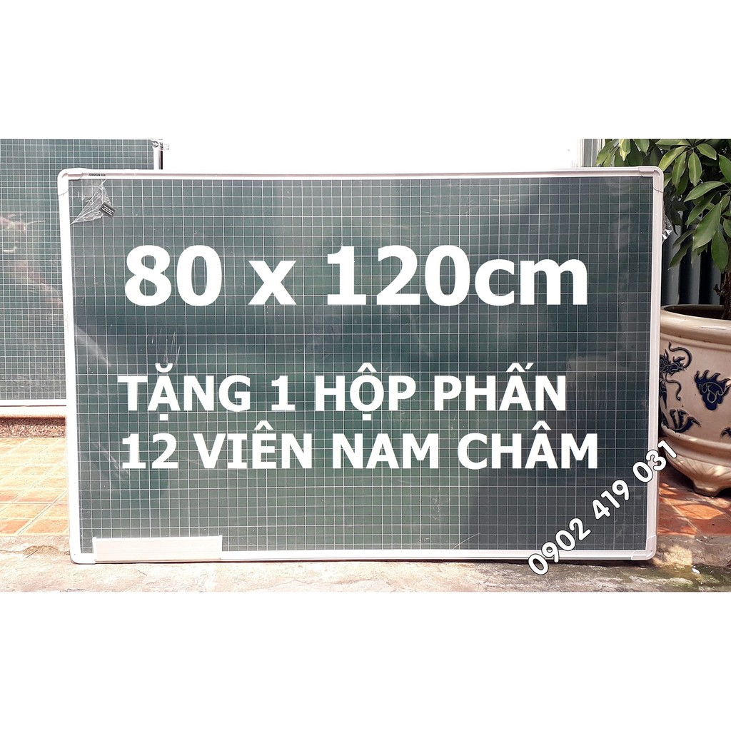 Bảng Từ Xanh 80 x 120cm Kẻ Oly Tiểu Học - DQ10