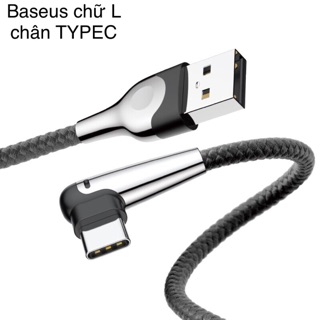 Cáp sạc Baseus cổng Type C ( 3A dài 1M) chữ L MVP Matel Mobile Game Siêu bền