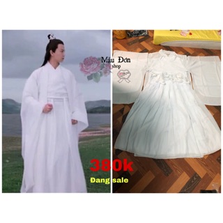 Hán phục nam màu trắng ( hàng ord).