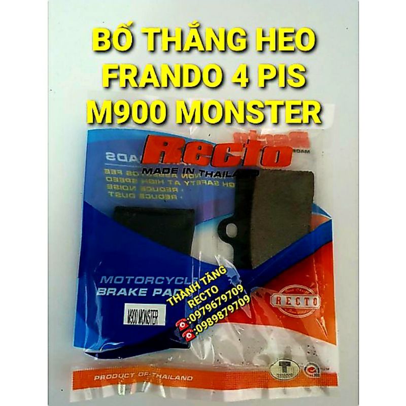 BỐ THẮNG HEO FRANDO 4 PIS RECTO THAILAND