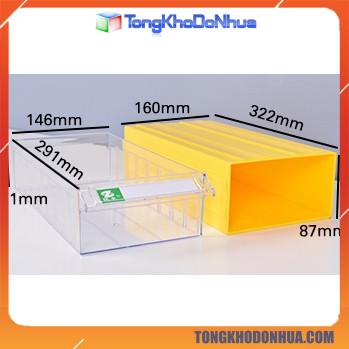 Hộp đựng linh kiện điện tử nhiều kích thước siêu tiện dụng  có vách ngăn